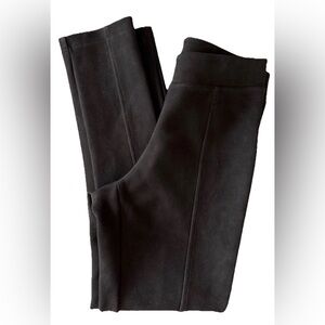 Andrew Marc Soft Stretch faux suede Black Slim Fit Pants Small NWOT
